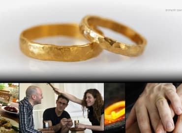 סדנה זוגית ליצירת טבעות נישואין