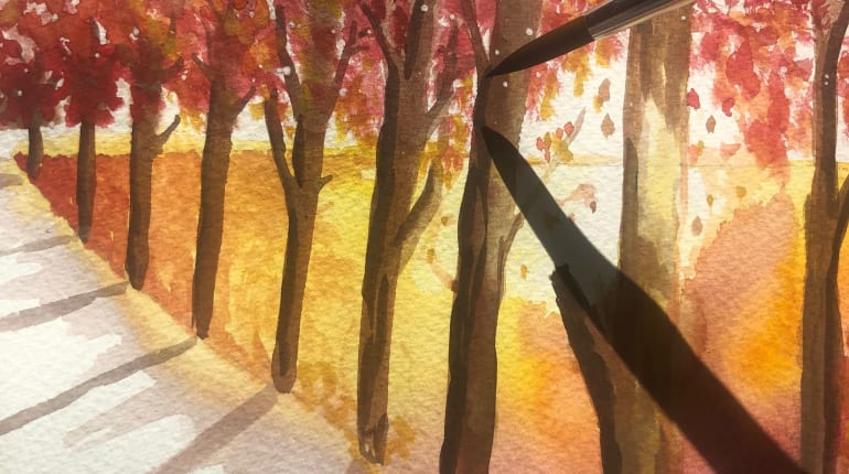 Mindful Watercolour Gouache Painting Class Funzing