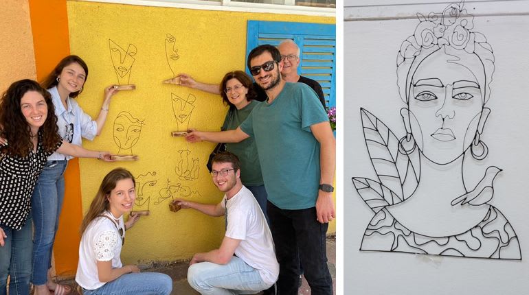 סדנת פיסול בחוטי ברזל: היופי שבברזל - קו אחד שמסביר הכל