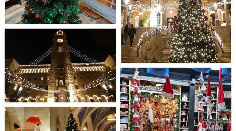 ראיתי עיר עוטפת אור: סנטה ואווירת חג המולד בירושלים