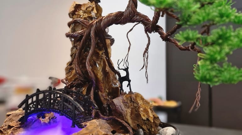 סדנה לעיצוב מזרקות ומפלי מים