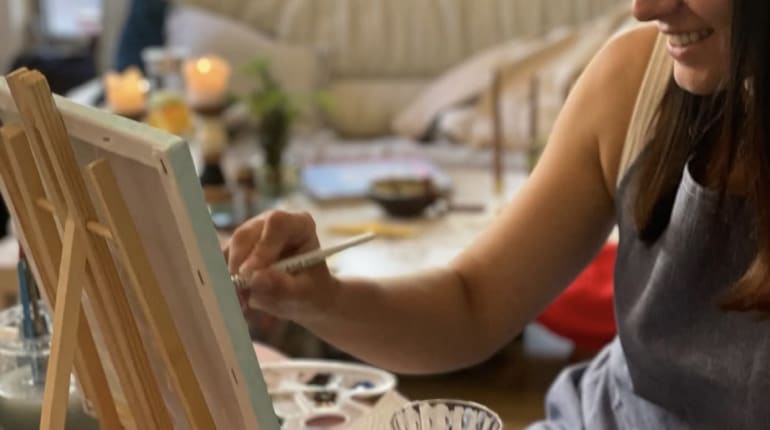 סדנת ציור: אקריליק ועלי זהב ART CLASS