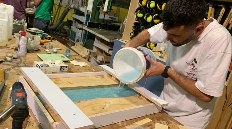 הקסם באפוקסי : סנדת אפוקסי פרטית זוגית