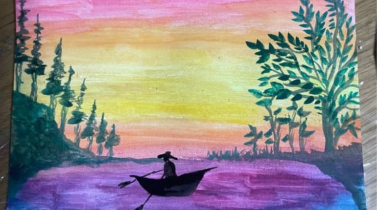 ציור בצבעי מים