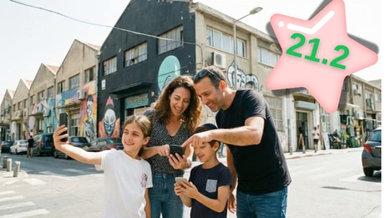 יום המשפחה - סיור גרפיטי כולל סדנת צילום בסמרטפון