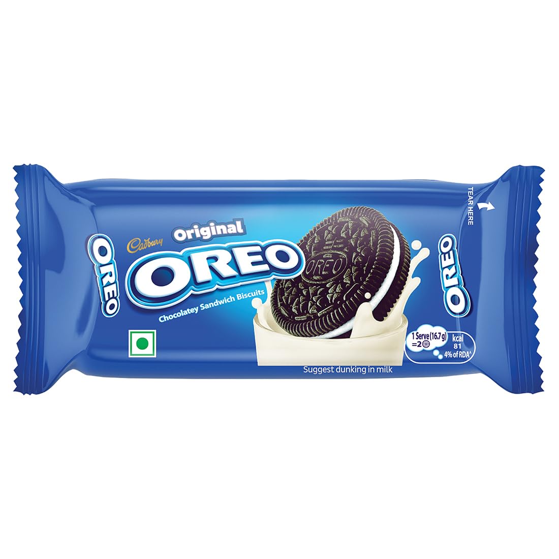 Cadbury Oreo Venilla Flavour Creme Sandwich Biscuit- 41.75g