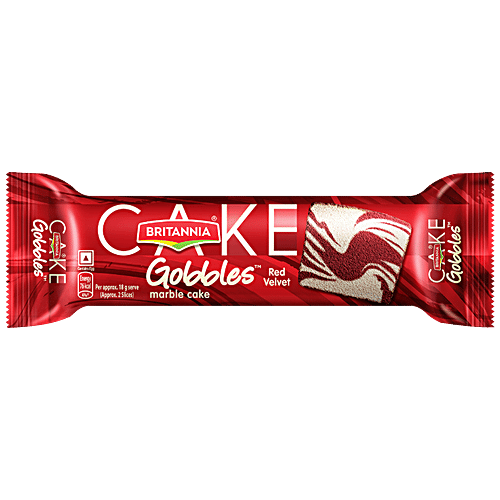 Britannia Gobbles Marble Cake - Red Velvet 110g