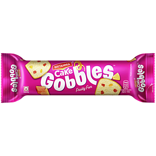 Britannia Gobbles Marble Cake - Fruity Fun 100g