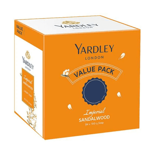 Yardley London Imperial Sandalwood Luxury Soap - 300g Value Pack Save RS 30
