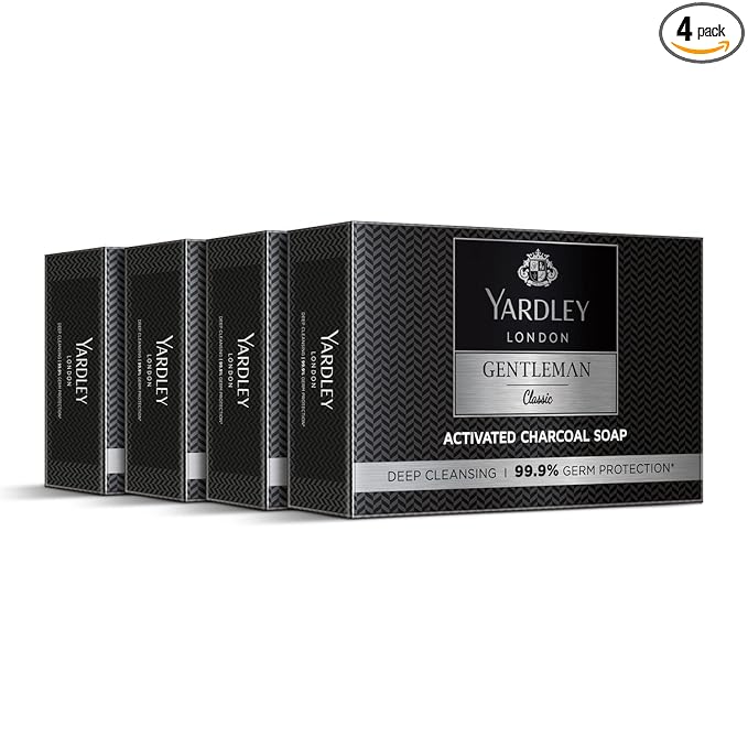 Yardley London Gentleman Classic Activated Charcoal Soap - 400g Buy 3 Get 1 Free