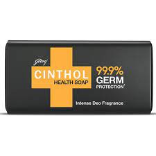 Cinthol Health+ Soap, 40g - 99.9% Germ Protection | Insta Deo Fragrance | Soaps For Bath | Grade 1 Soap | For All Skin Types