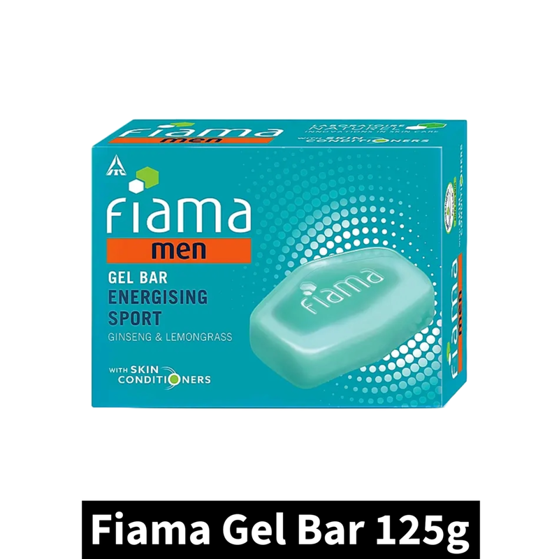 Fiama Men Gell Bar Energising Sport  Ginseng & Lemongrass - 125g