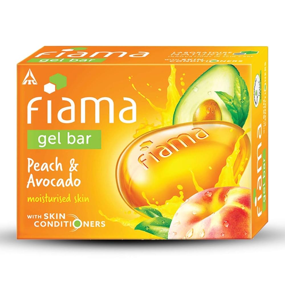 Fiama Gel Bar Peach & Avocado Moisturised Skin - 125g