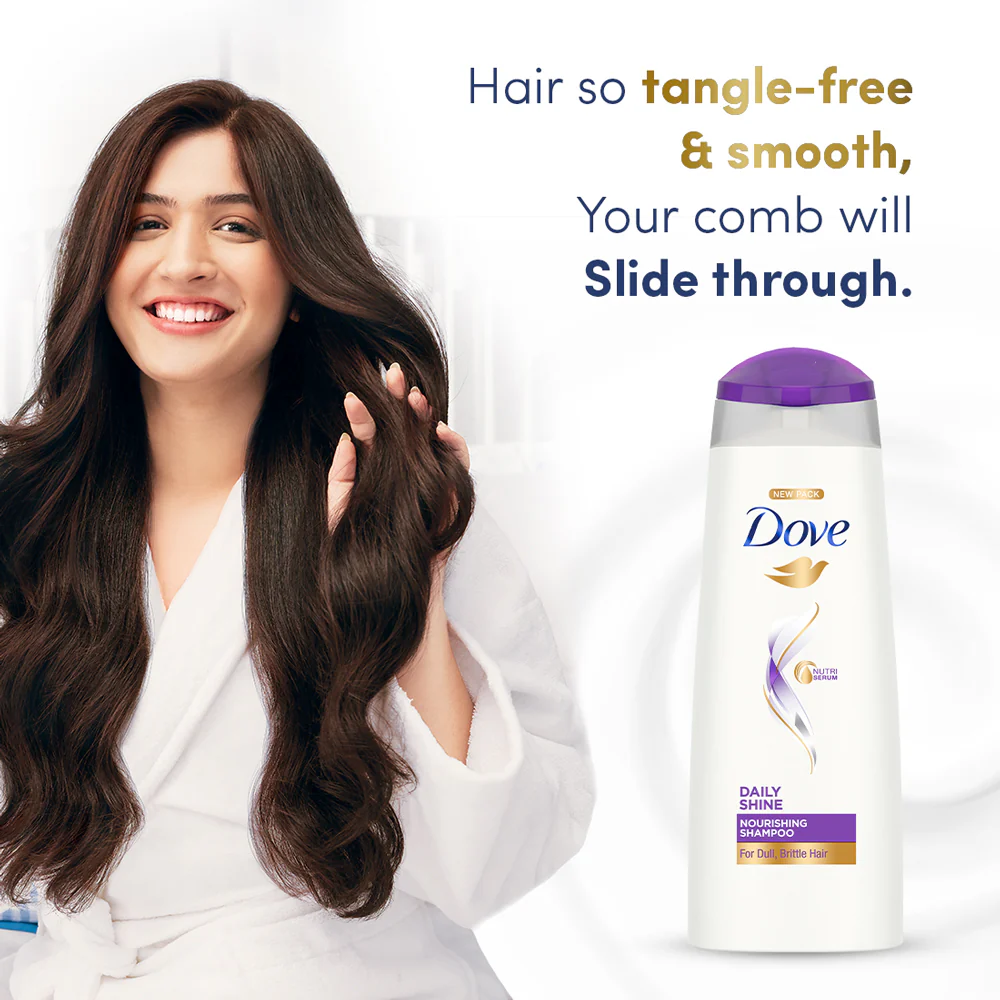 Dove Daily Shine Hair Conditioner With Nutritive Serum For Smooth & Shiny Hair, 175 Ml, All, 1 Count - extra image