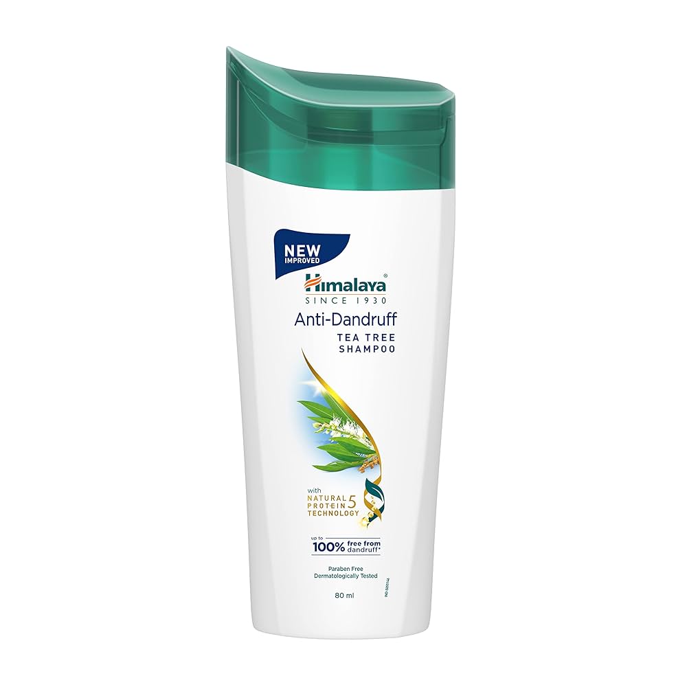 Himalaya Anti-Dandruff Shampoo | Removes up to 100% Dandruff | Soothes the Scalp & Nourishes Hair | With the goodness of Tea Tree Oil & Aloe Vera | For Women & Men | 80ml