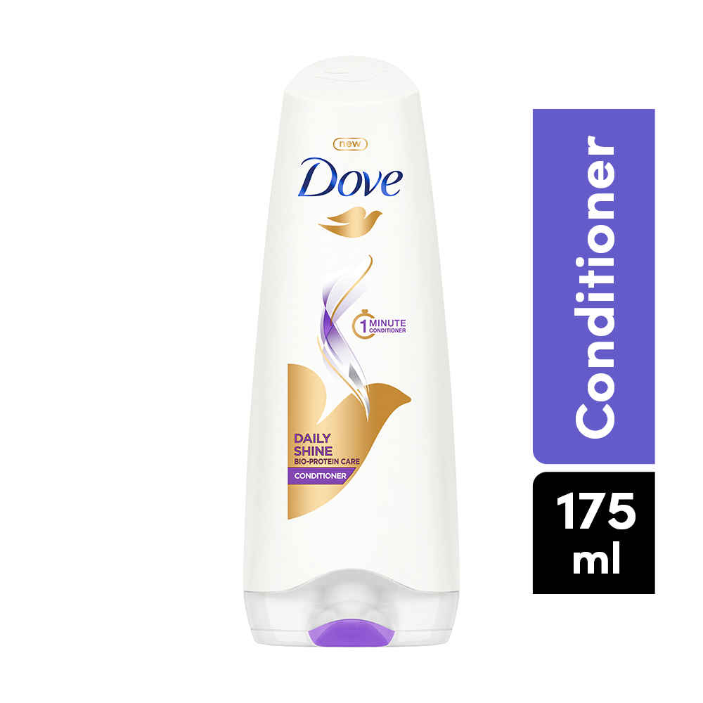 Dove Daily Shine Hair Conditioner With Nutritive Serum For Smooth & Shiny Hair, 175 Ml, All, 1 Count