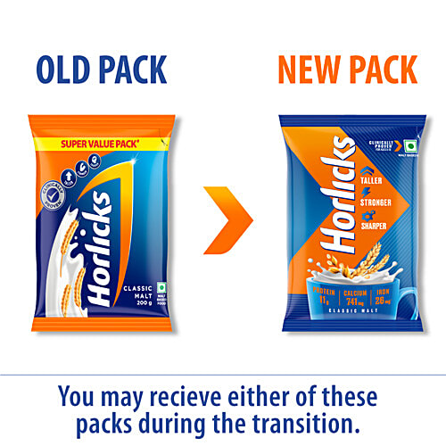 Horlicks Classic Malt 200g Pack - extra image