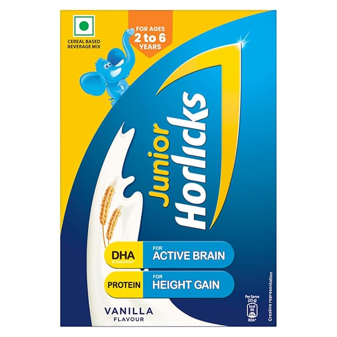 Junior Horlicks Vanilla Flavour 200g Box