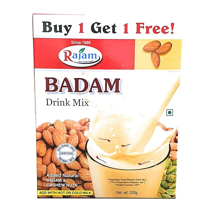 Rajam Badam Drink Mix - 200g Buy 1 Get 1 Free