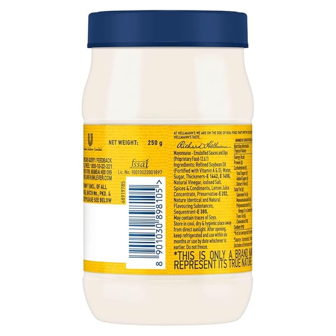 Hellmann's Real Mayonnaise 250g - extra image