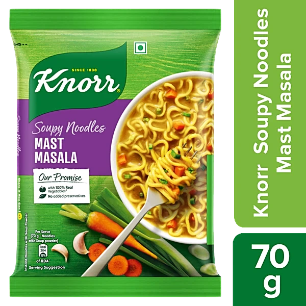 Knorr Mast Masala Soupy Noodles, 70 gm