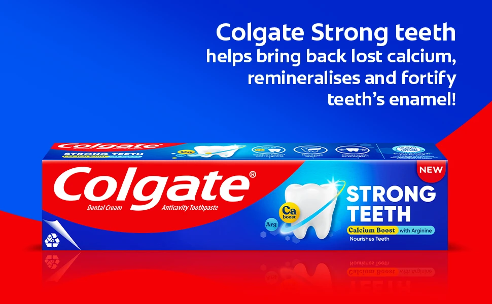 Colgate Strong Teeth Toothpaste with Amino Shakti - India's No.1 Toothpaste for Cavity Protection (36g)
