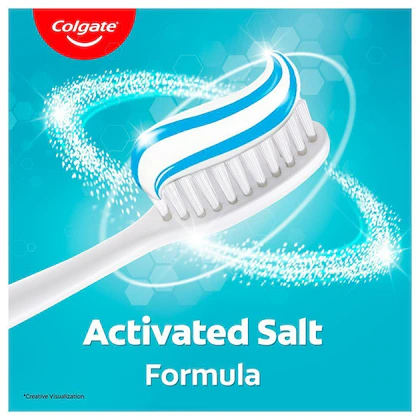Colgate Active Salt Toothpaste, Daily Germ Protection, Pack Of 100G, Oral Care, Colgate Toothpaste With Salt And Mint, Healthy Gums & Teeth, Toothpaste That Fights Germs & Eliminates Bad Breath - extra image