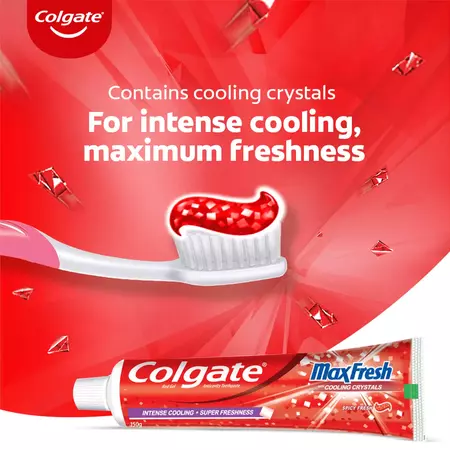 Colgate MaxFresh Bad Breath Treatment Toothpaste, Red Gel Paste with Menthol for Super Fresh Breath, 16g (Spicy Fresh) - extra image