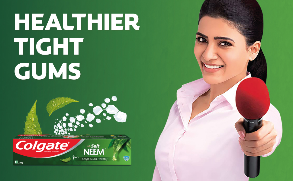 Colgate Active Salt Neem Toothpaste, Germ Fighting Toothpaste For Healthy, Tight Gums, Oral Care 100G - extra image