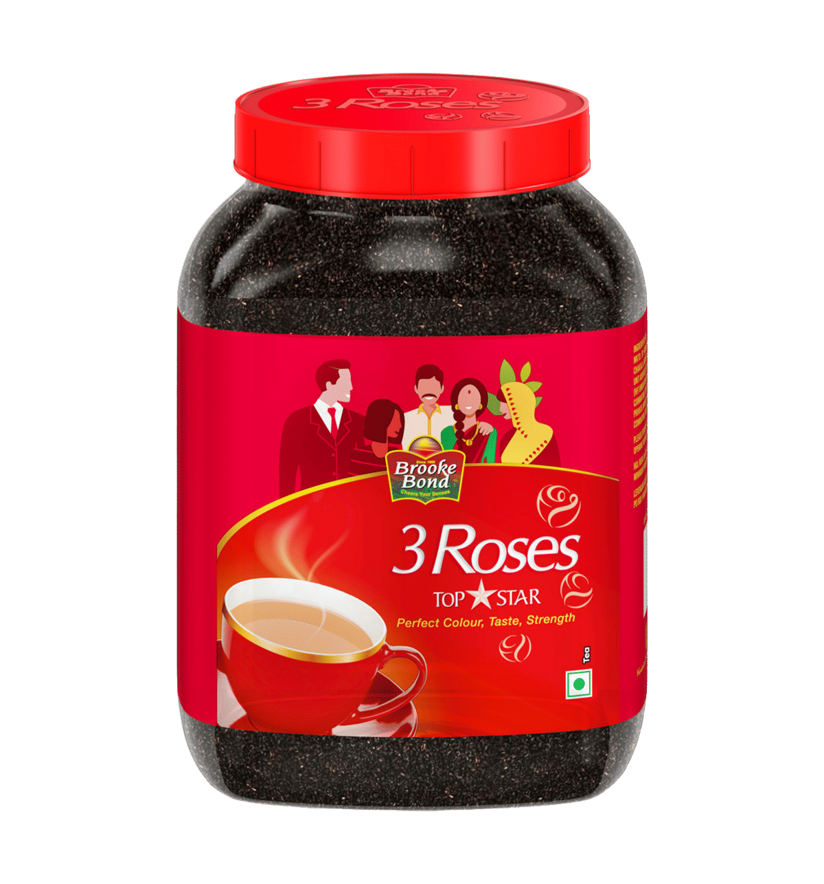 3 Roses Top Star Dust Tea 500g Jar
