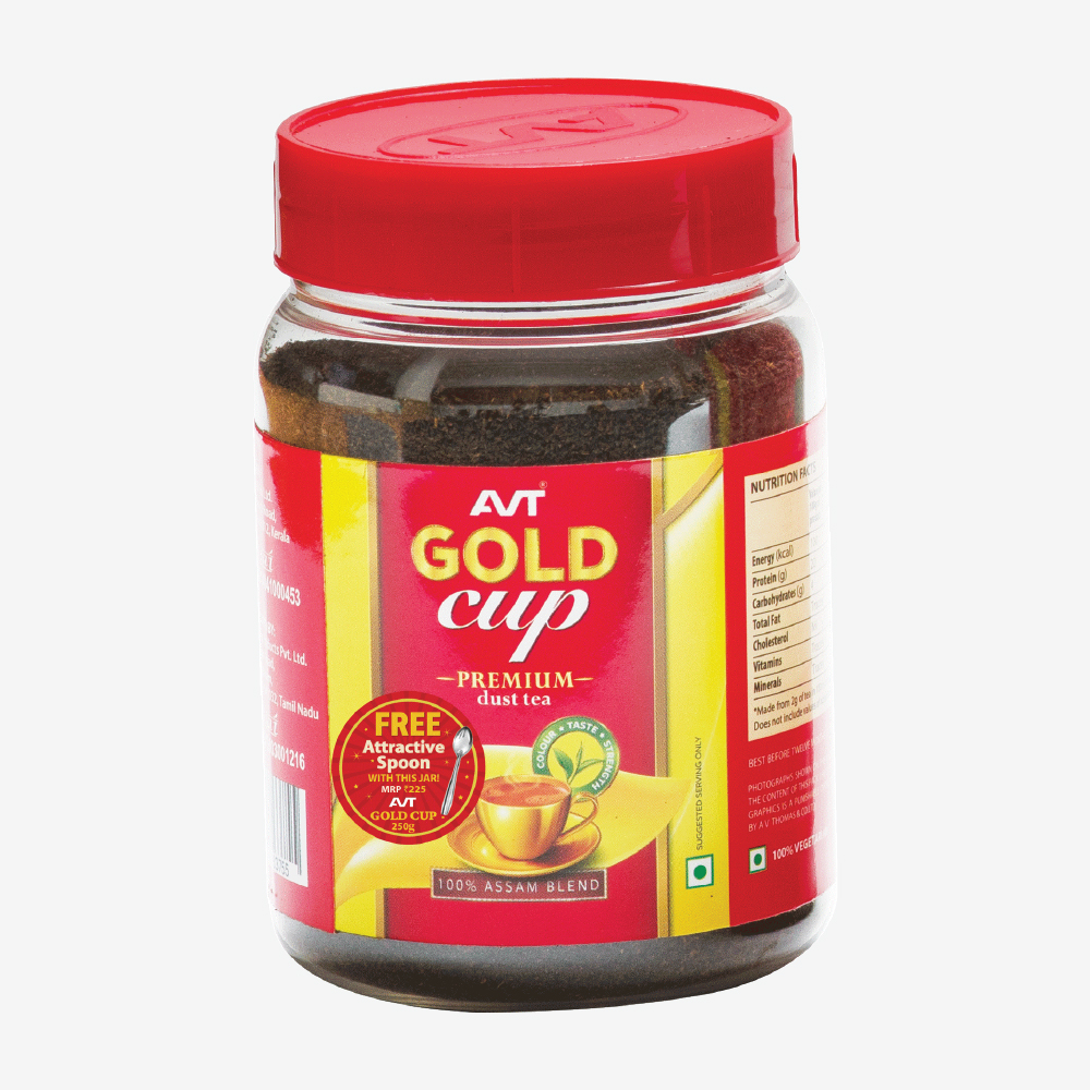 AVT Gold Cup Premium Dust Tea 250g Jar