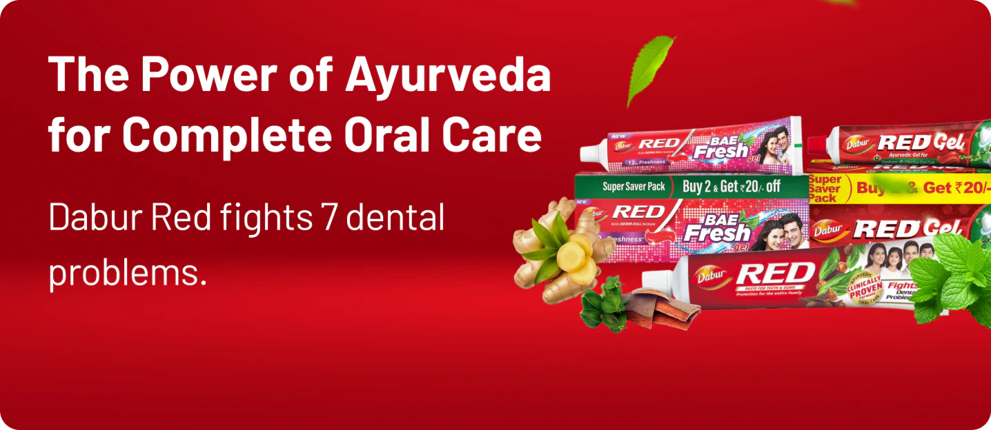 Dabur Red Toothpaste - 200gm | Ayurvedic Paste | Provides Germ Protection, Cavity Protection, Plaque Removal | Prevents Gum Bleeding, Yellow Teeth, Toothache, Bad Breath - extra image