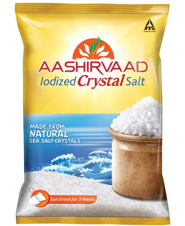 Aashirvaad Iodised Crystal Salt - 1kg