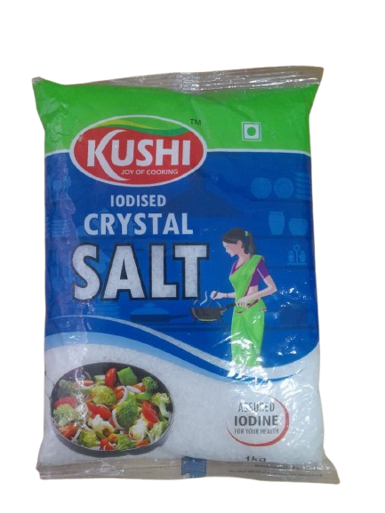 Kushi Iodised Crystal Salt - 1kg