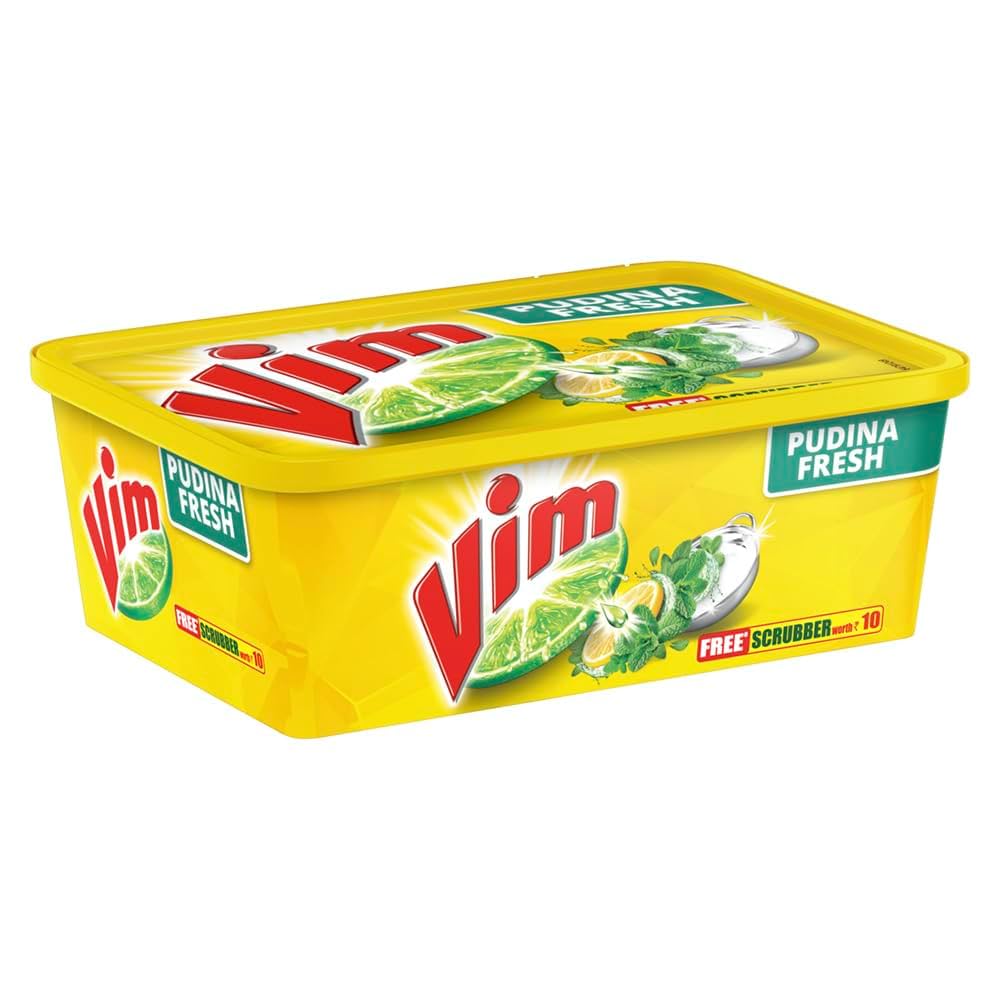 Vim Pudina Fresh Tub With Free Scrub - 500g