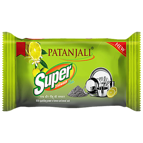 Patanjali Super Dishwash Bar - 145g
