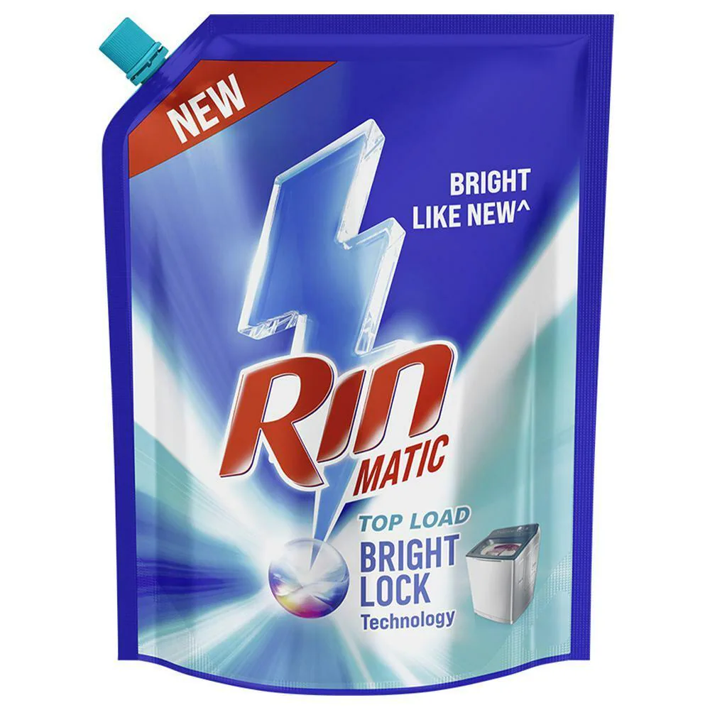 Rin Detergent Liquid 1L Pouch- Top Load