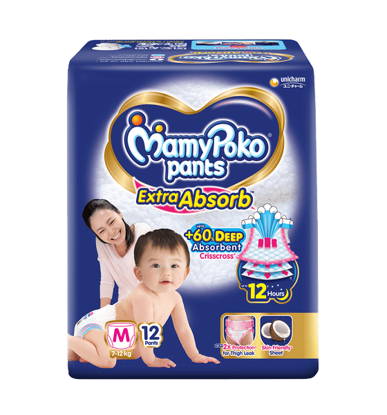Mamypoko Pants Extra Absorb 12 Pants (L 7-12 Kg)