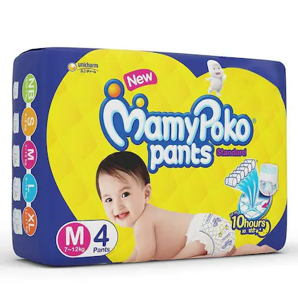 Mamypoko Pants Standard 4 Pants (M 7-12 Kg)