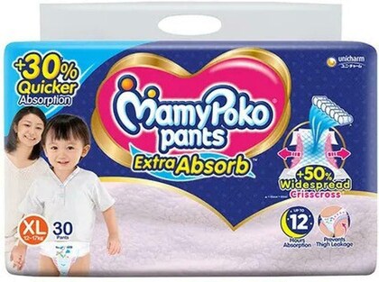Mamypoko Pants Extra Absorb 30 Pants (XL 12-17 Kg)