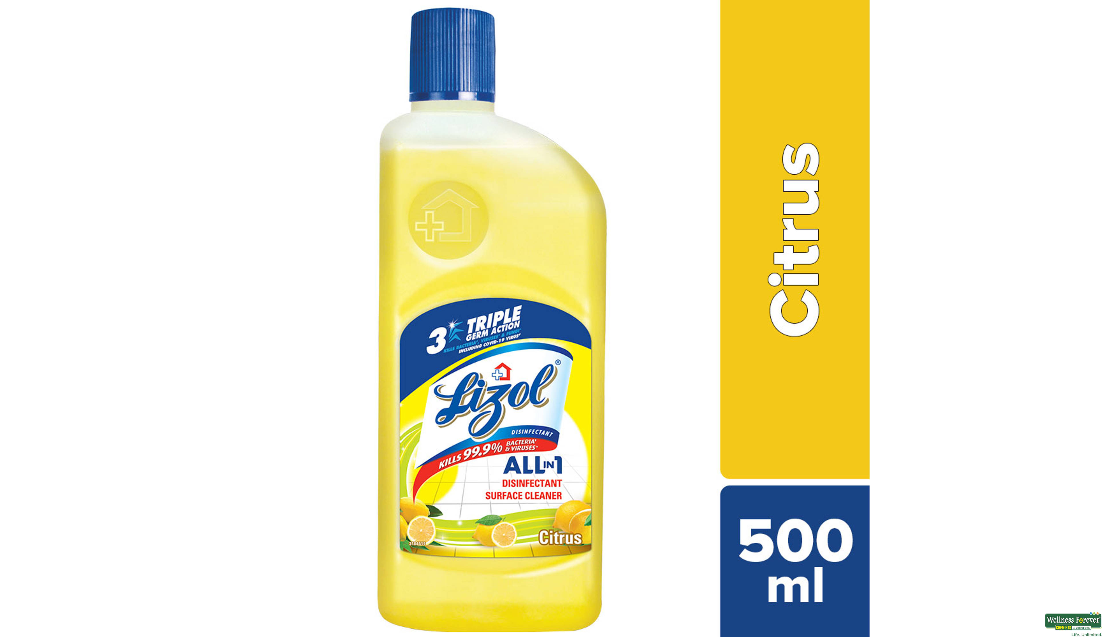 Lizol Disinfectant Surface Cleaner Citrus - 500ml