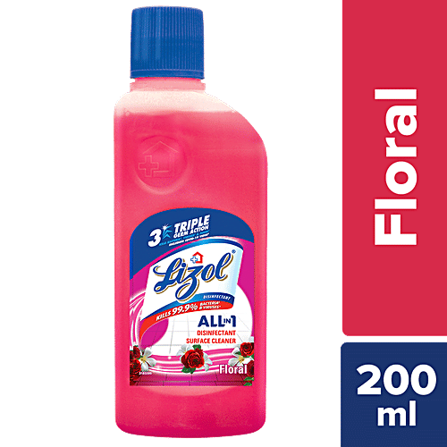 Lizol Disinfectant Surface Cleaner Floral - 200ml