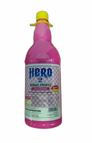 Hero 2 Herbal Phenyle Rose Flavour 1L