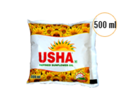 Usha Refined Sunflower Oil 500ml Pack