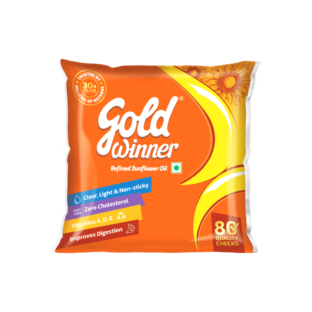 Gold Winner Refined Sunflower Oil 500ml Pack