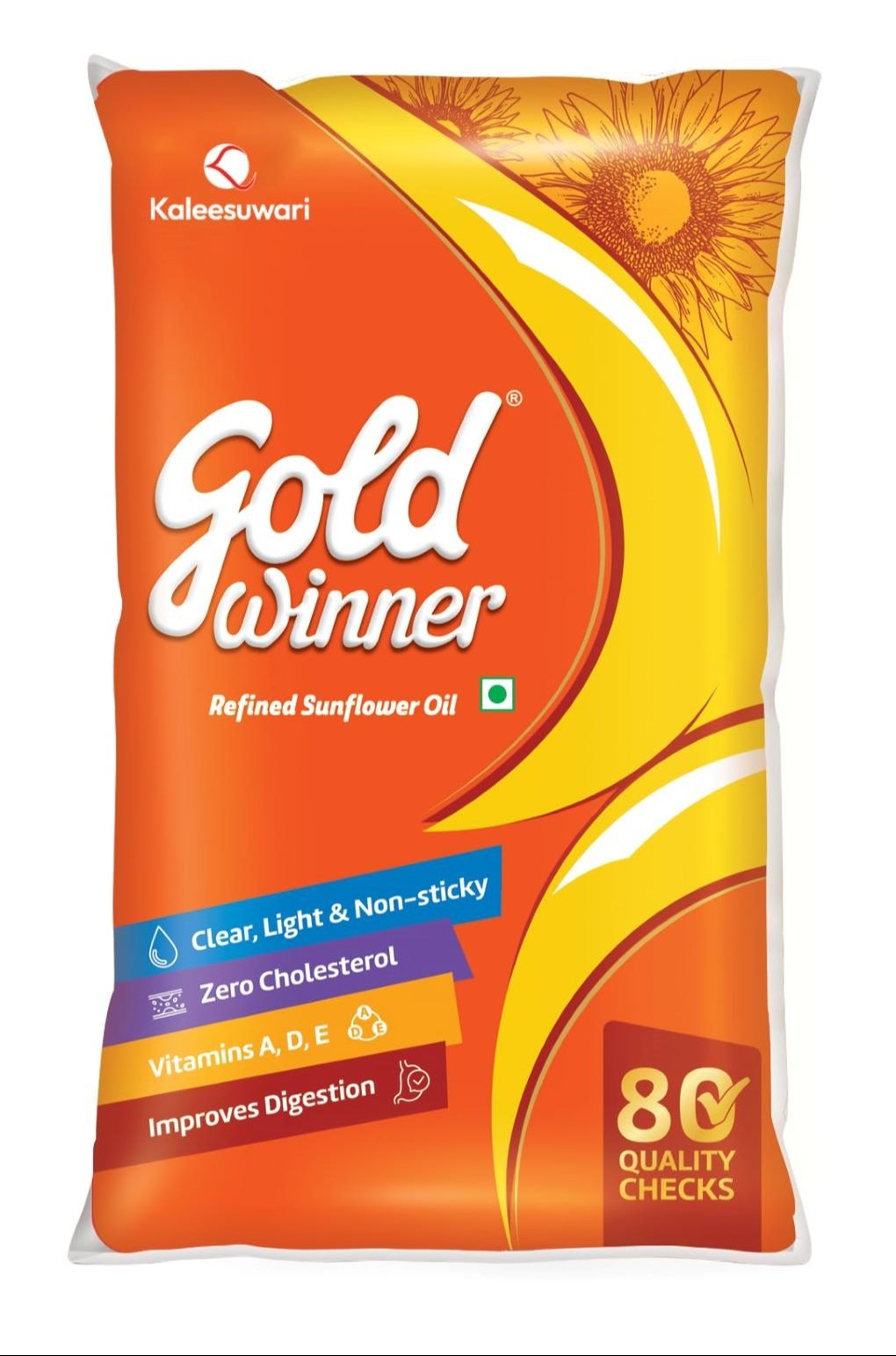 Gold Winner Refined Sunflower Oil 1L Pack