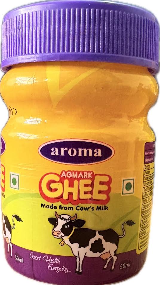 Aroma Ghee 50ml(Pack of 1)|Aroma in every drop|Rich Taste & Aroma|Natural Ghee Perfect For Traditional Recipes