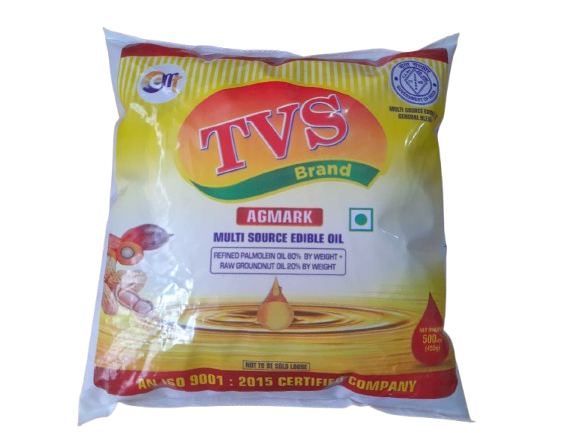 TVS Brand Agmark Multi Source Edible Oil 500ml Pack