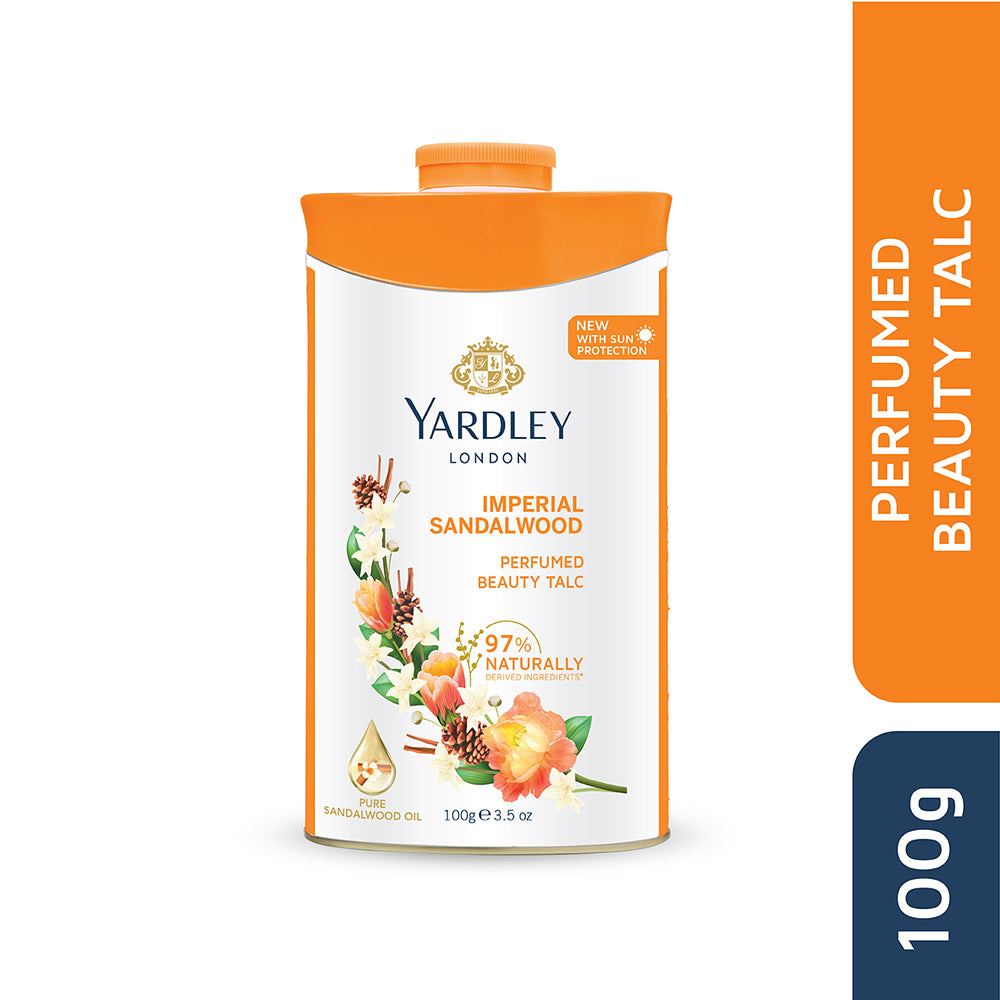 Yardley London Perfumed Beauty Talcum Powder Imperial Sandalwood 100g