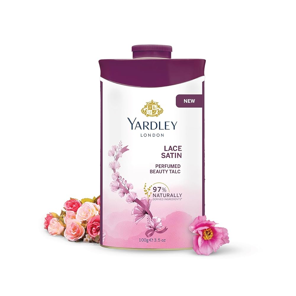 Yardley London Perfumed Beauty Talcum Royal Lace Satin 100g